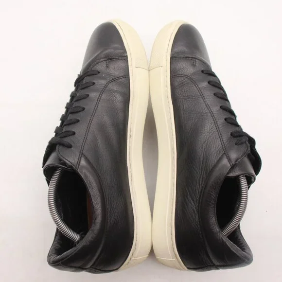 SUITSUPPLY Damian Men's Size 10.5 Black Leather Lace Up Sneakers